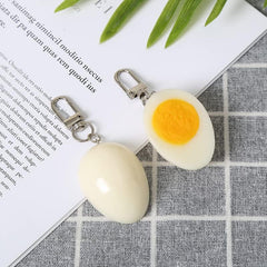 HSYHERE Men Women Creative Interesting Novelty Stylish Mini Simulated Food Orange Shrimp Keychain Key-ring Pendant