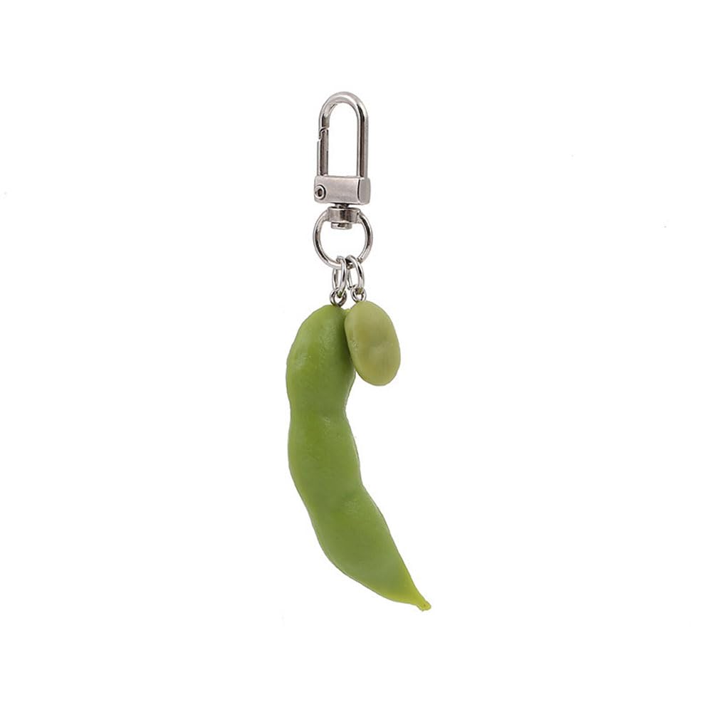 HSYHERE Men Women Creative Interesting Novelty Stylish Mini Simulated Food Fruit Shrimp Keychain Key-ring Pendant