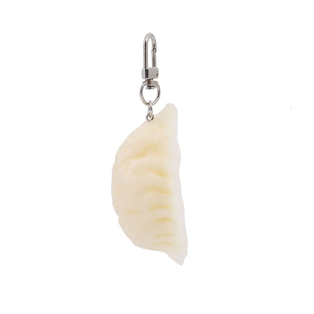 HSYHERE Men Women Creative Interesting Novelty Stylish Mini Simulated Food Orange Shrimp Keychain Key-ring Pendant