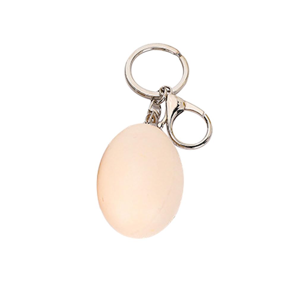 HSYHERE Men Women Creative Interesting Novelty Stylish Mini Simulated Food Orange Shrimp Keychain Key-ring Pendant