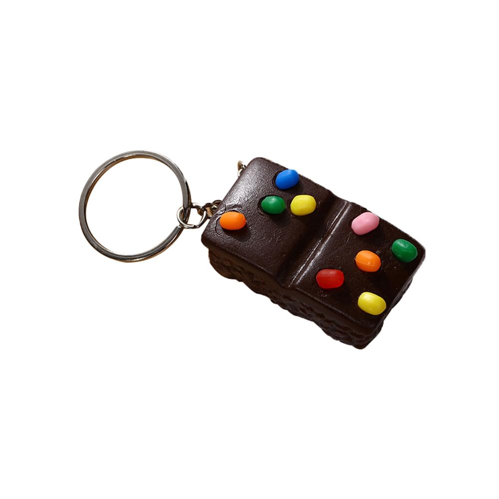 HSYHERE Men Women Creative Interesting Novelty Stylish Mini Simulated Food Fruit Shrimp Keychain Key-ring Pendant