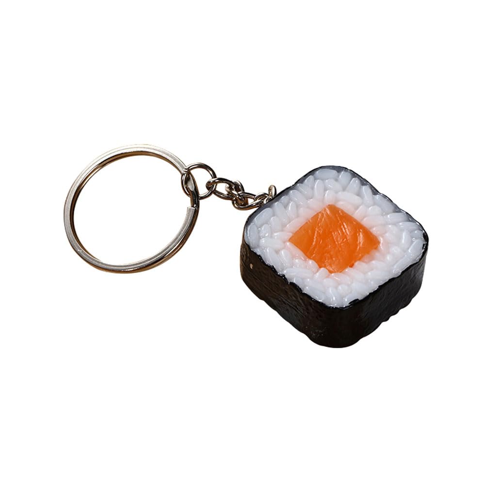 HSYHERE Men Women Creative Interesting Novelty Stylish Mini Simulated Food Fruit Shrimp Keychain Key-ring Pendant