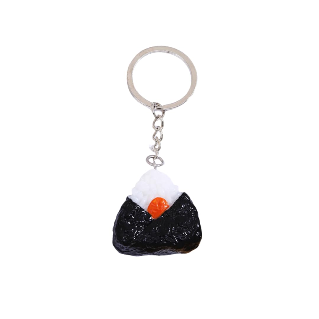HSYHERE Men Women Creative Interesting Novelty Stylish Mini Simulated Food Orange Shrimp Keychain Key-ring Pendant
