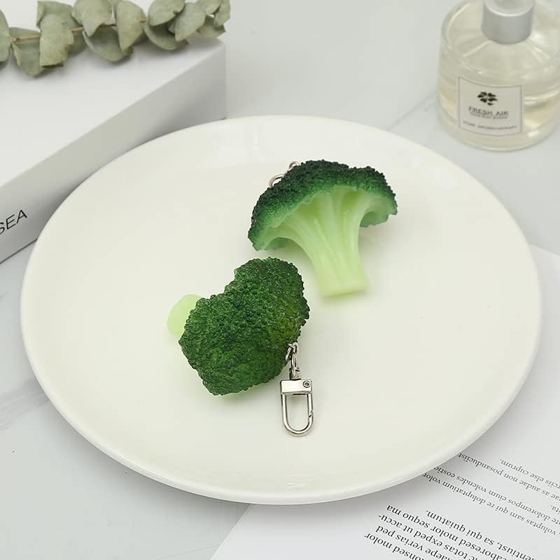 HSYHERE Men Women Creative Interesting Novelty Stylish Mini Simulated Food Orange Shrimp Keychain Key-ring Pendant