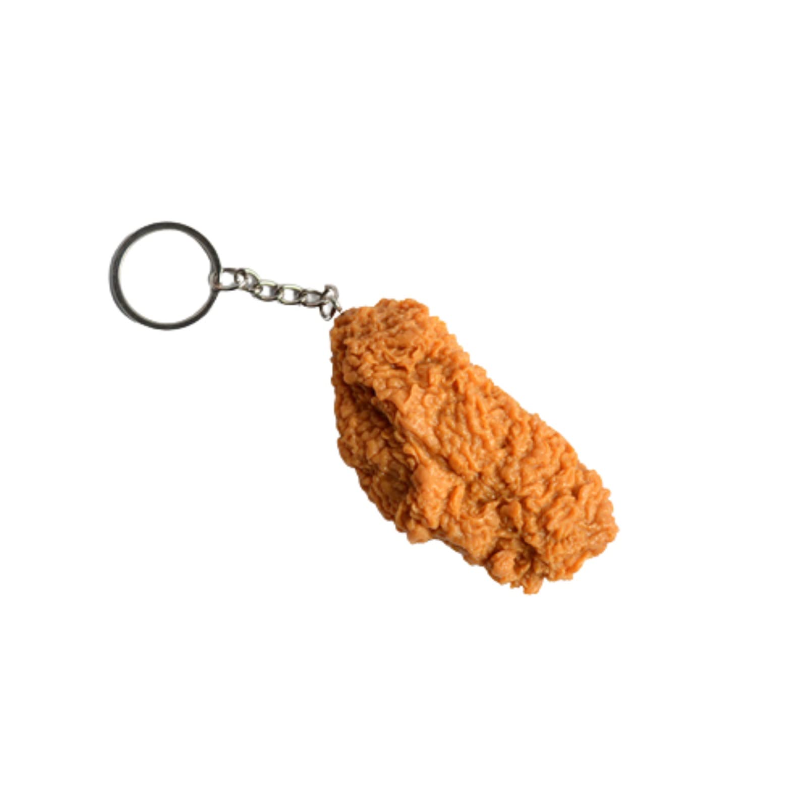 Imitation Food Keychain Fried Chicken Leg Nuggets Wing Keychain for Handbag Purse Car Accessories