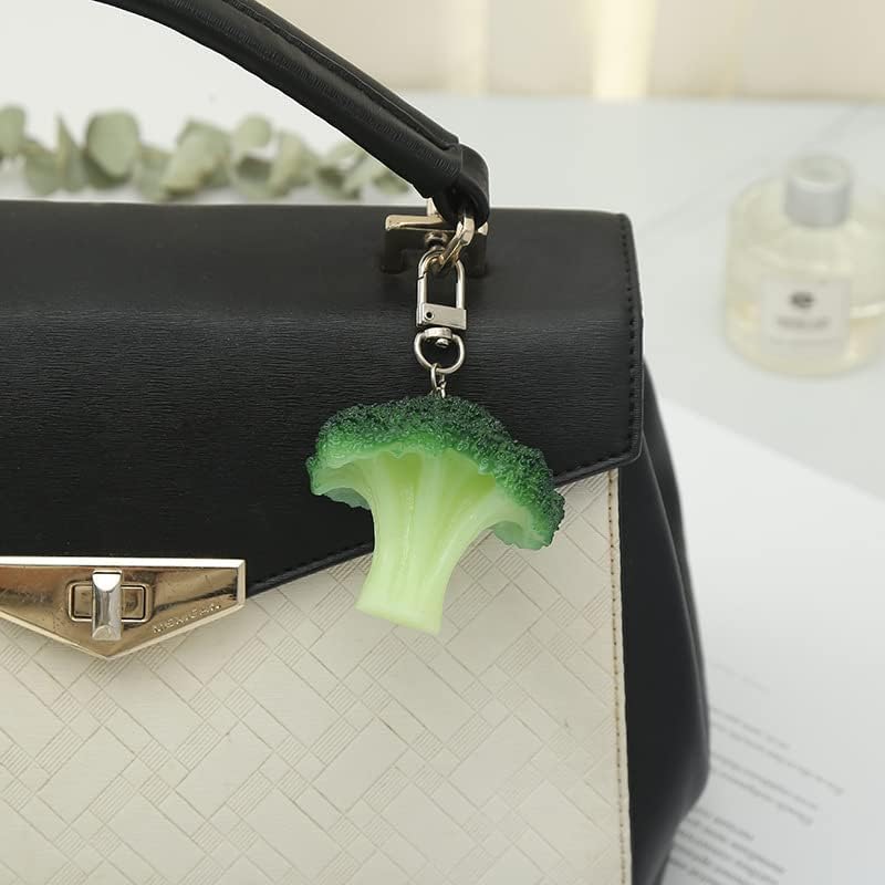 HSYHERE Men Women Creative Interesting Novelty Stylish Mini Simulated Food Orange Shrimp Keychain Key-ring Pendant