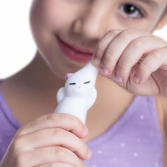 Nutty Toys Squishy Cat Set - 2 Soft Silicone Kawaii Kitties Top Stress Relief Toy 2023 Unique Gifts for Teens Kids Women Men Adults Best Teenage Girls Teen Boy Tween Christmas Stocking Stuffers Idea