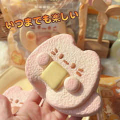 Kitty Toast Slow Rising Squishy Stress Relief Decompression Toy
