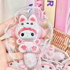 Big Tail Cartoon Suit Kuromi Kitty Squishy Stress Relief Decompression Toy