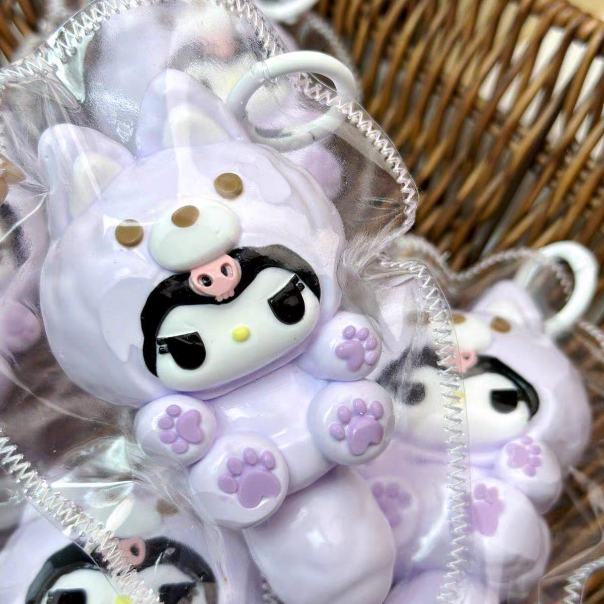 Big Tail Cartoon Suit Kuromi Kitty Squishy Stress Relief Decompression Toy